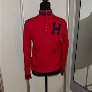 Hilfiger Red Sweater with H Logo